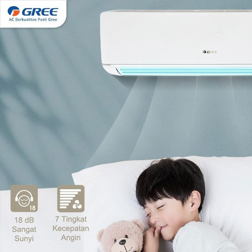 Gree AC Combo Split Inverter 2 Koneksi Series 1/2 PK + 1/2 PK - GWC-0505CS